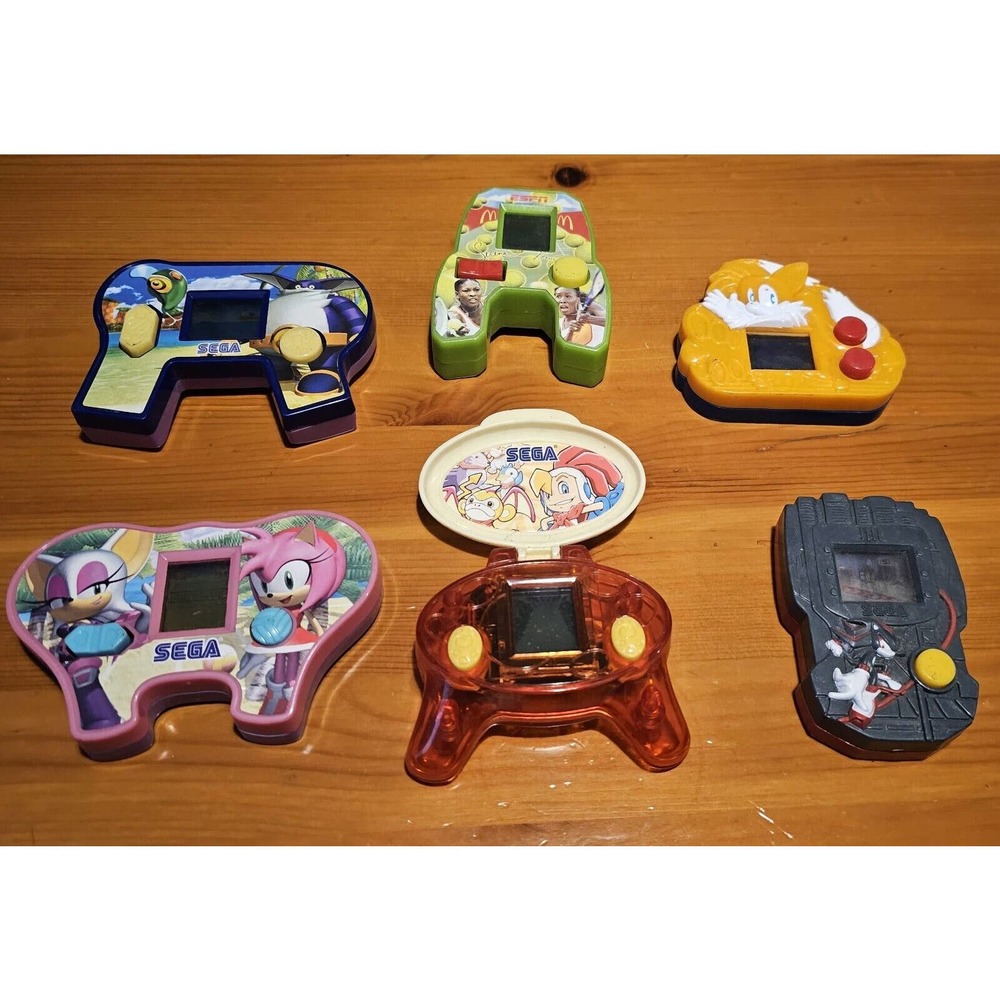 Lot of 6 McDonalds Sonic Handheld Games & More 2003/2004